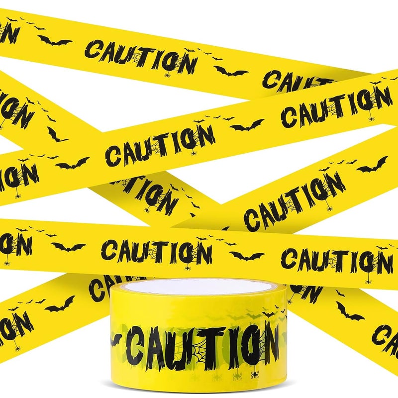 Daucin Halloween Caution Tape - Adhesive Decoration Tape Barricade Safety Tapes for Workplace Danger Areas - 82.02 Feet - Image 1